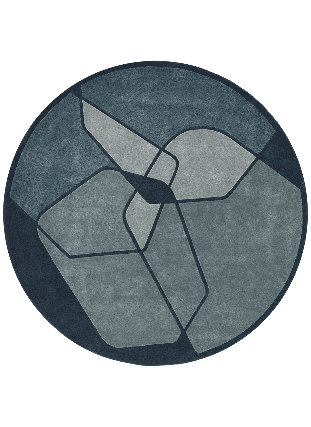 Korrex Square Hand Tufted Rug – Fractions Geometric 100% New Zealand Wool Luxury Area Rug by Rugfine