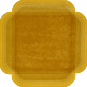 Novanex Mustard Yellow Square Rug – Meadow Overhead View – Hand Tufted NZ Wool Rugfine