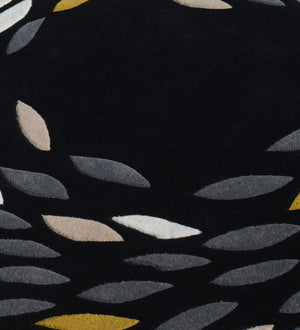 Petalica Yellow Botanical Floral Rug – Yellow Colourway View 3 – Hand Tufted Rugfine