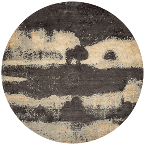 Elusis Square Hand Tufted Rug – Overhead Landscape Abstract View – New Zealand Wool – Rugfine