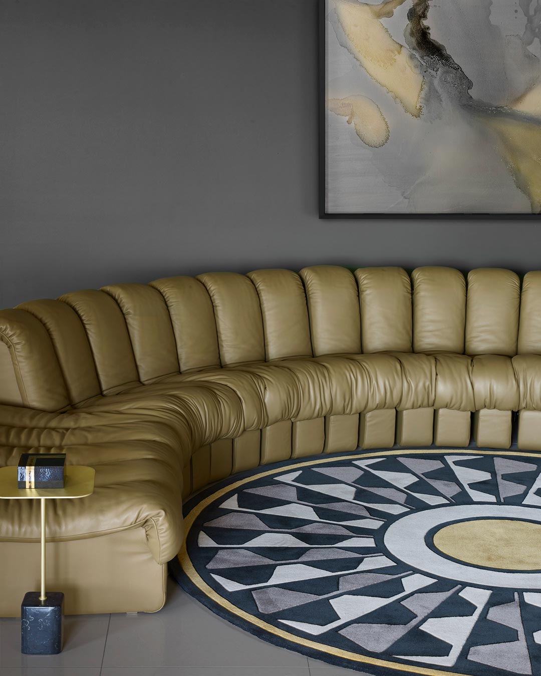 Islaris Square Hand Tufted Rug – Central Park Urban 100% New Zealand Wool Luxury Area Rug by Rugfine – Main View
