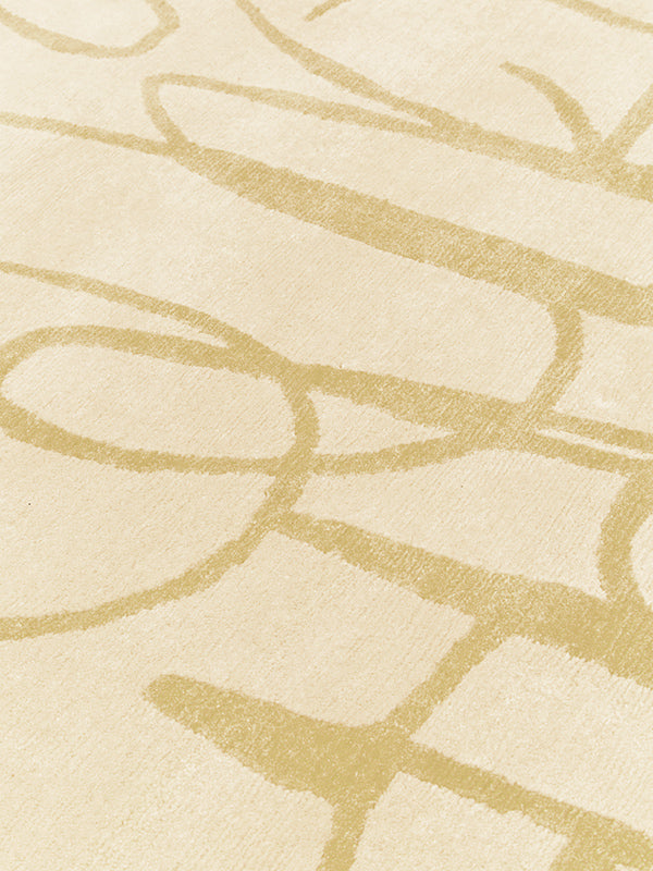 Lysella Ivory Gold Lake Silver Seymour Rug – Room View – NZ Wool Rugfine