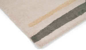 Nikoon Grey Mustard Ivory Hand Tufted Rug – View 3 – New Zealand Wool Rugfine