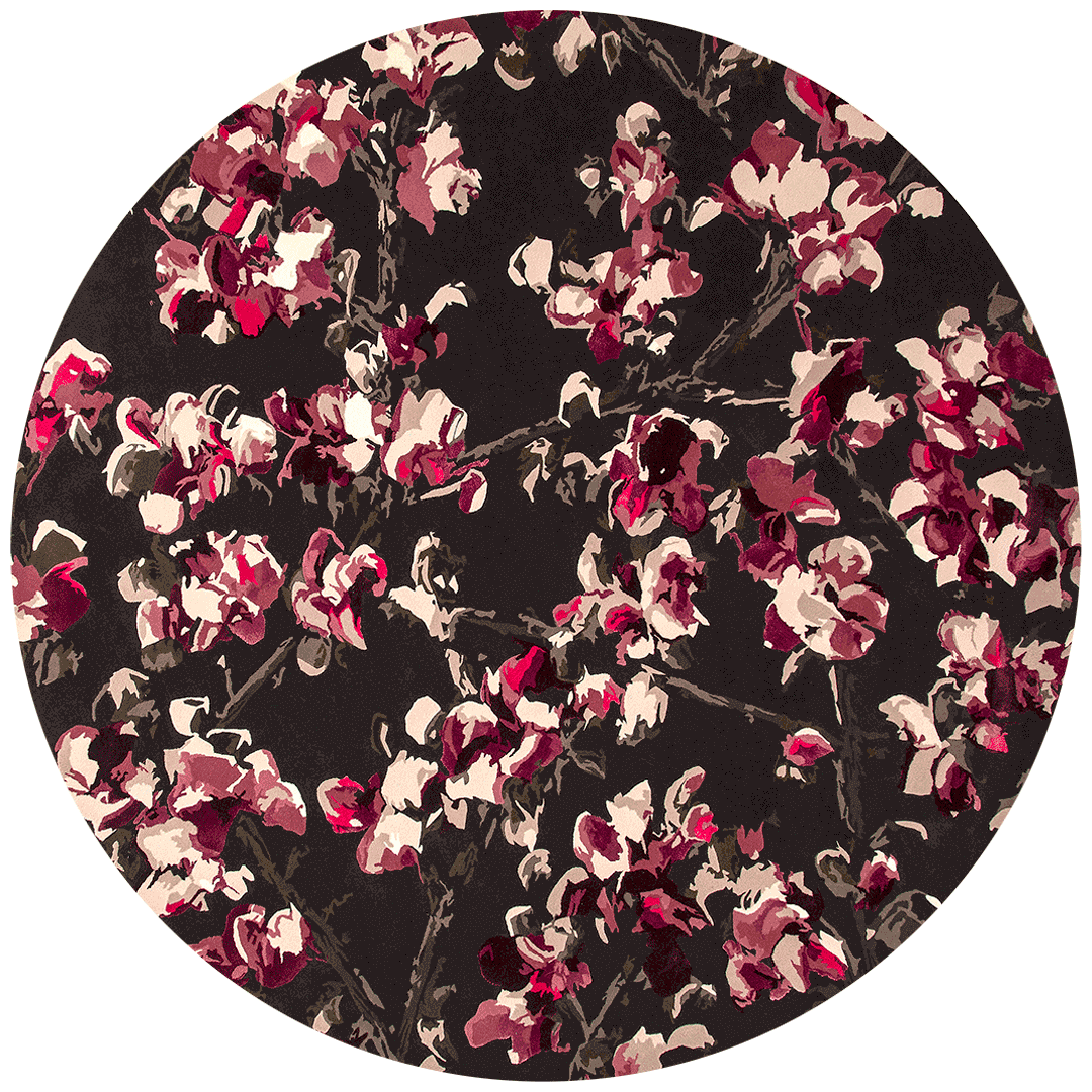 Panamor Square Marguerite Daisy Wool Rug – Overhead Floral Design – Hand Tufted Rugfine