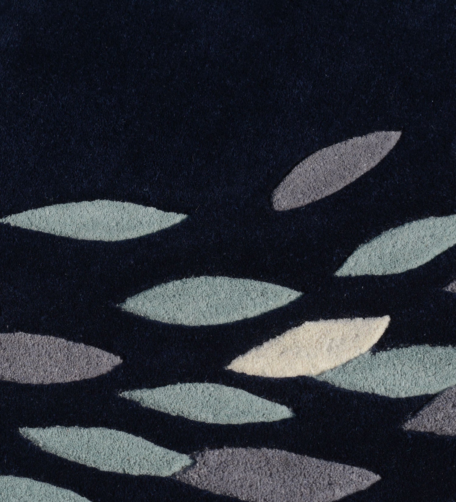 Petalica Blue Botanical Floral Rug – Blue Colourway View 3 – Hand Tufted Rugfine