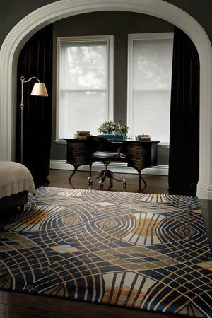 Rylvn Westchester Wool Rug – Classic Traditional Design Lifestyle View – Hand Tufted Rugfine