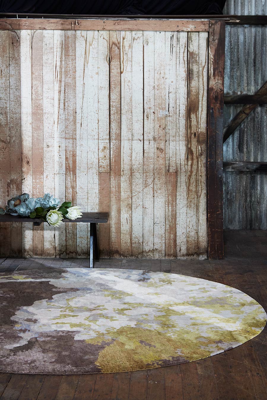 Serase Square Hand Tufted Rug – Premium Botanic 100% New Zealand Wool Luxury Area Rug by Rugfine – Main View