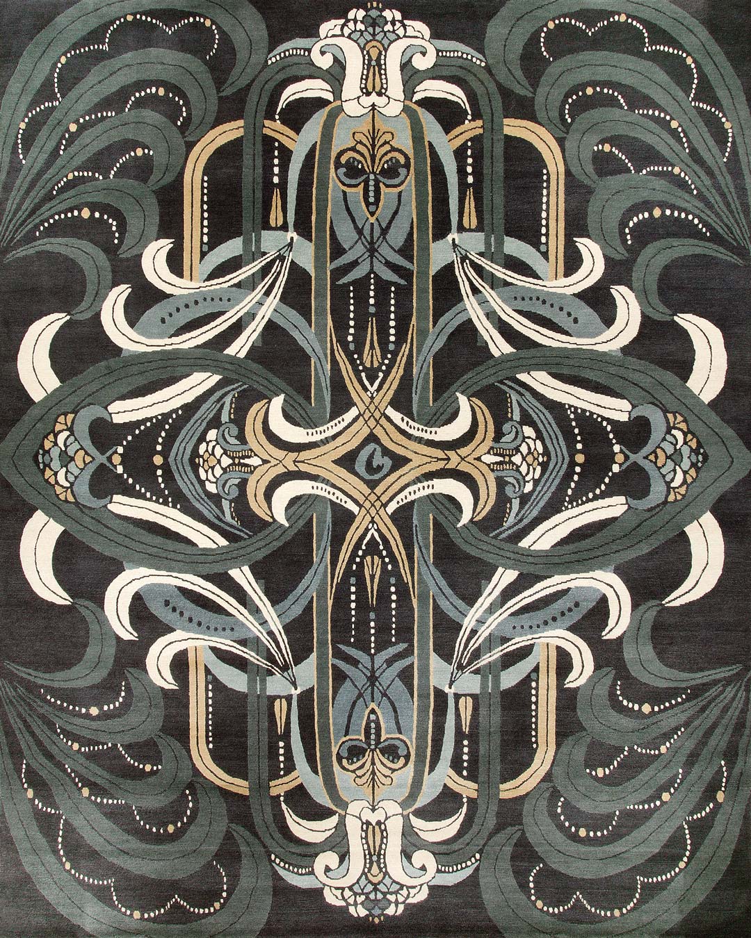 Slynt Hand Tufted Rug – Rhapsody 100% New Zealand Wool Luxury Area Rug by Rugfine – Overhead View