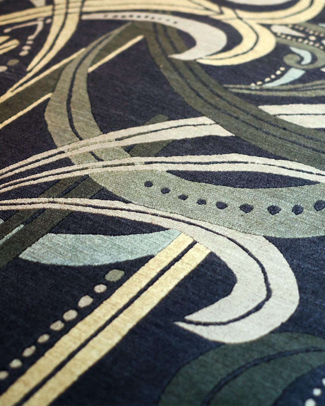 Slynt Rhapsody Hand Tufted Wool Rug – Close-Up Detail – New Zealand Wool Rugfine