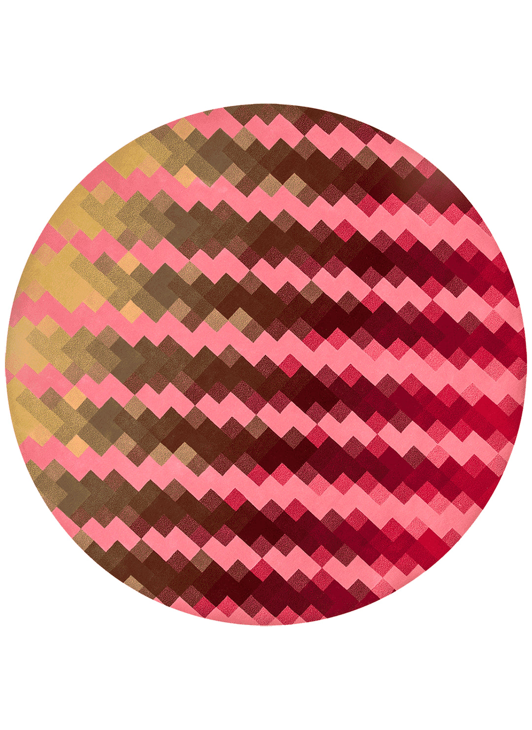 Synch Square Hand Tufted Rug – Pixel Abstract 100% New Zealand Wool Luxury Area Rug by Rugfine