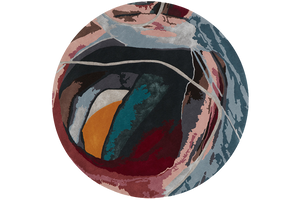 Thorex Square Nocturn Wool Rug – Overhead Dark Abstract Design – Hand Tufted Rugfine