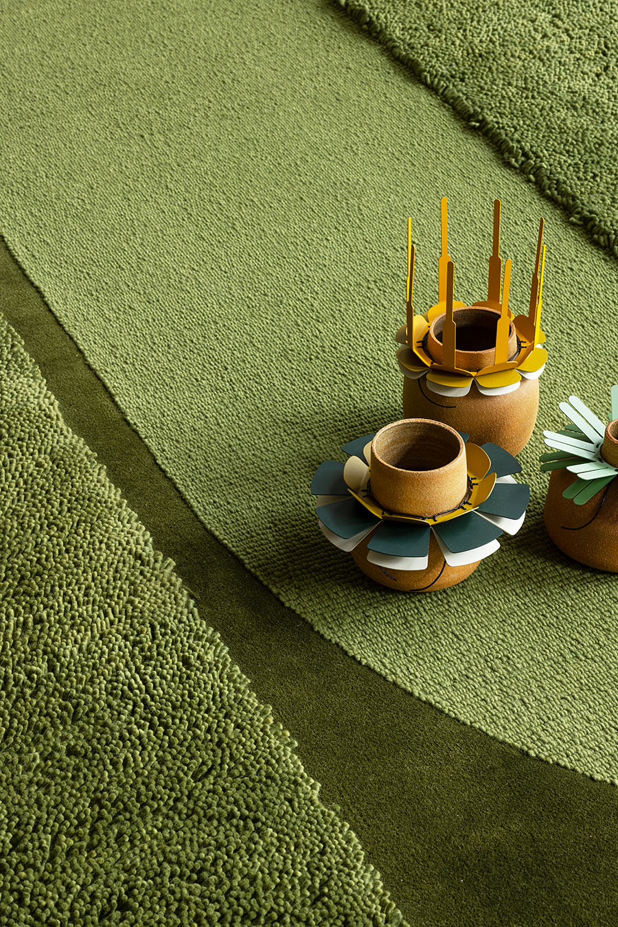 Verdure Olive Green Hand Tufted Rug – Lifestyle View 2 – NZ Wool Rugfine